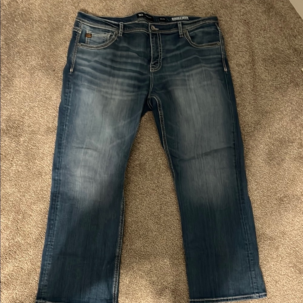 BKE Relaxed Fit Tyler Bootcut Dark Blue Jeans